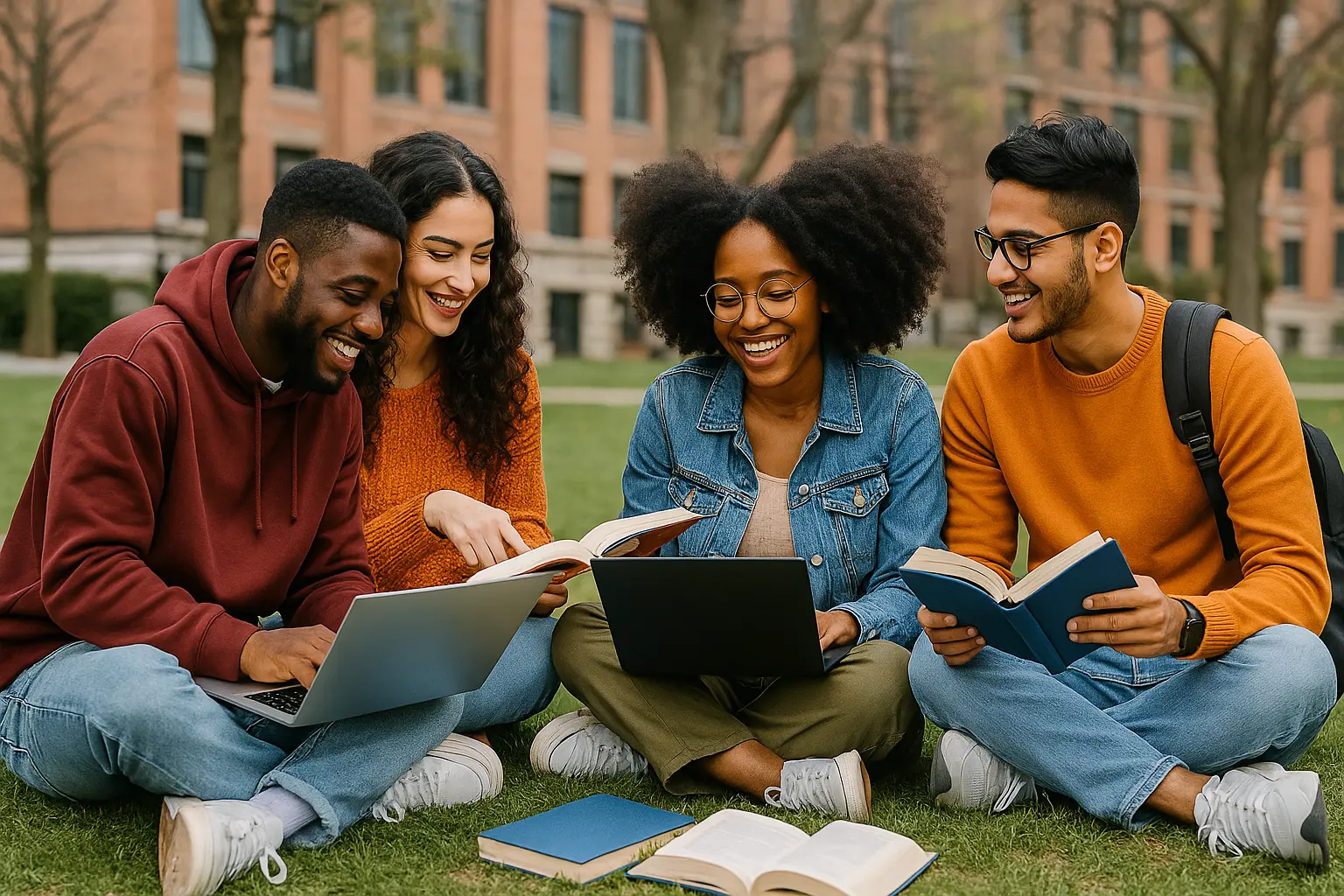 Students Studying